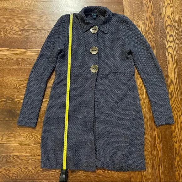 Boden Long Gray Knit Sweater Cardigan Size 12 - Picture 5 of 16